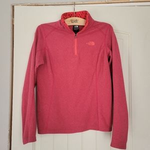 Pink North Face Fleece Quarterzip
